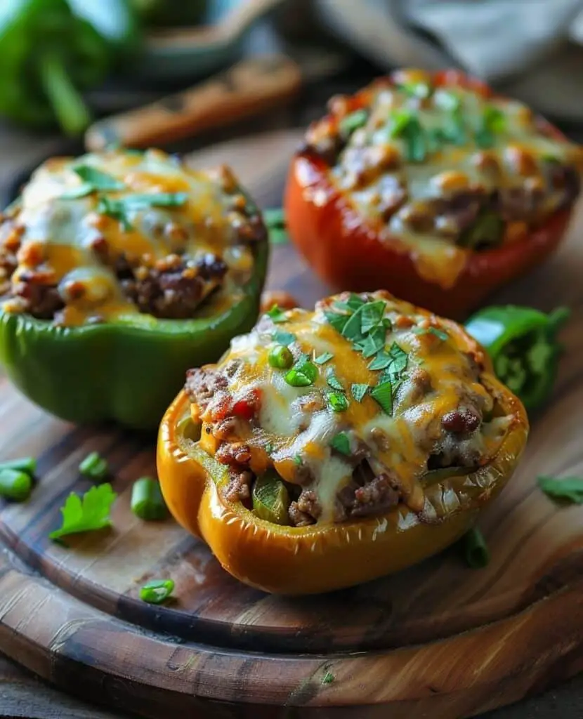 Philly Cheesesteak Stuffed Peppers