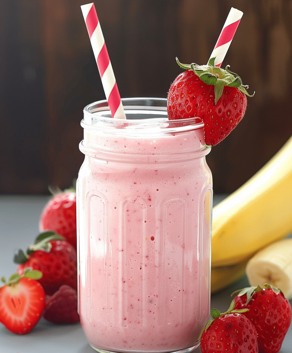 Strawberry Banana Yogurt Smoothie