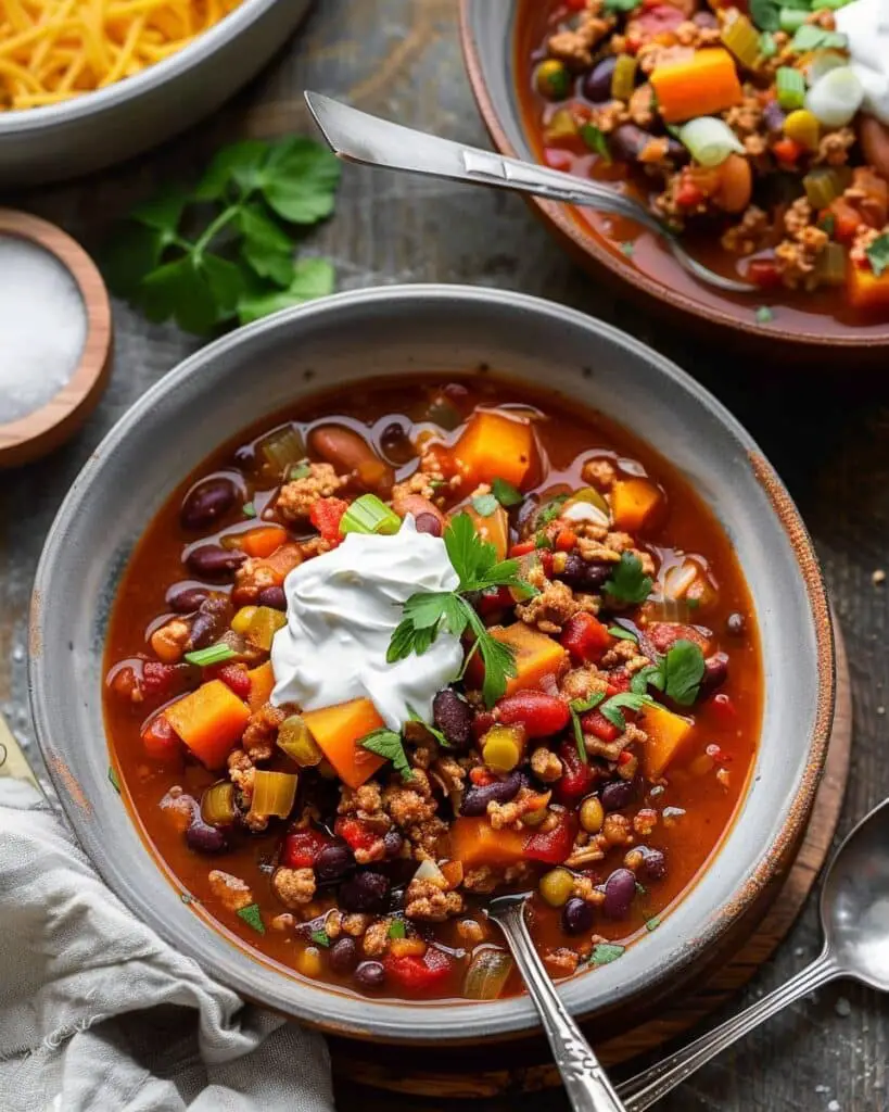 Turkey Sweet Potato Chili