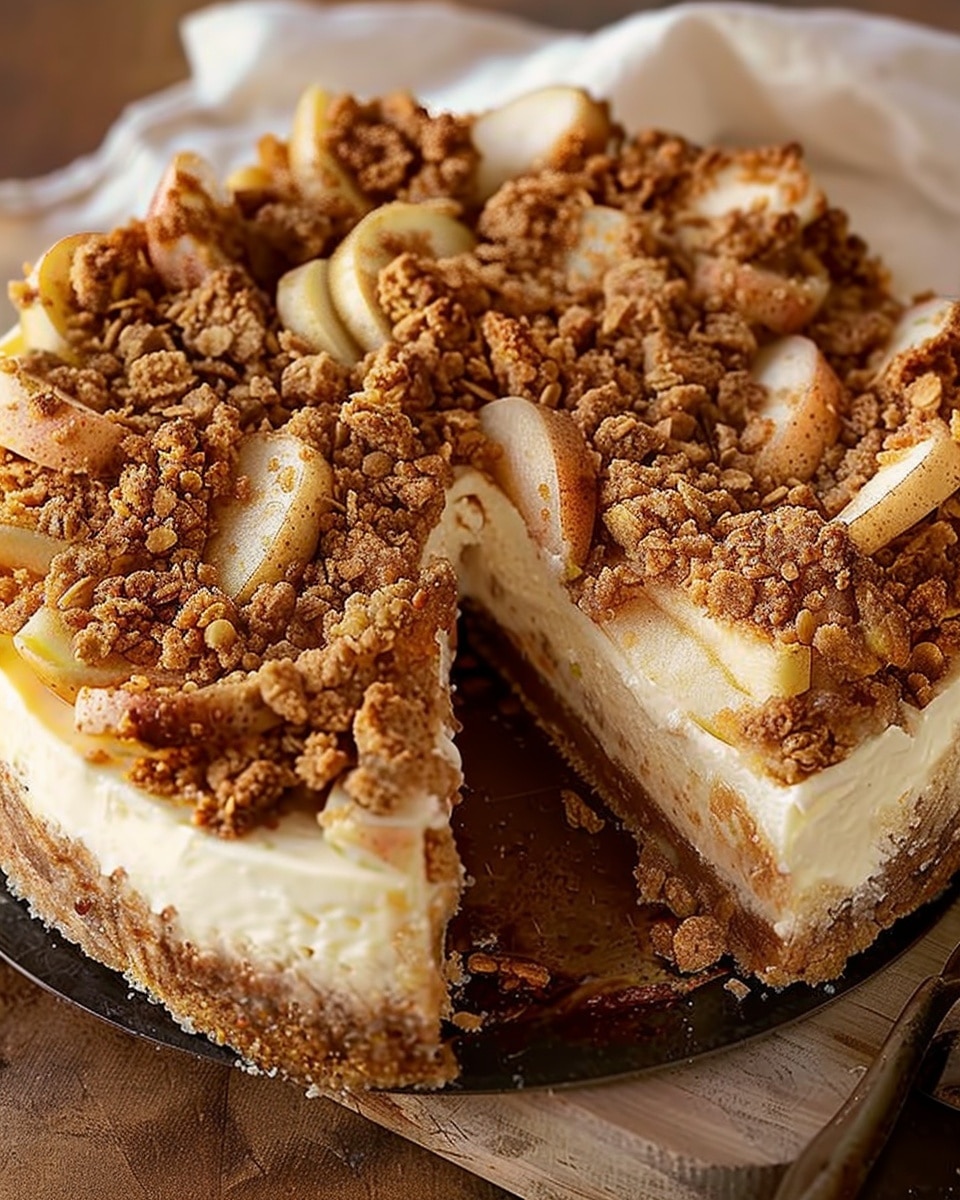 Apple Crumble Cheesecake