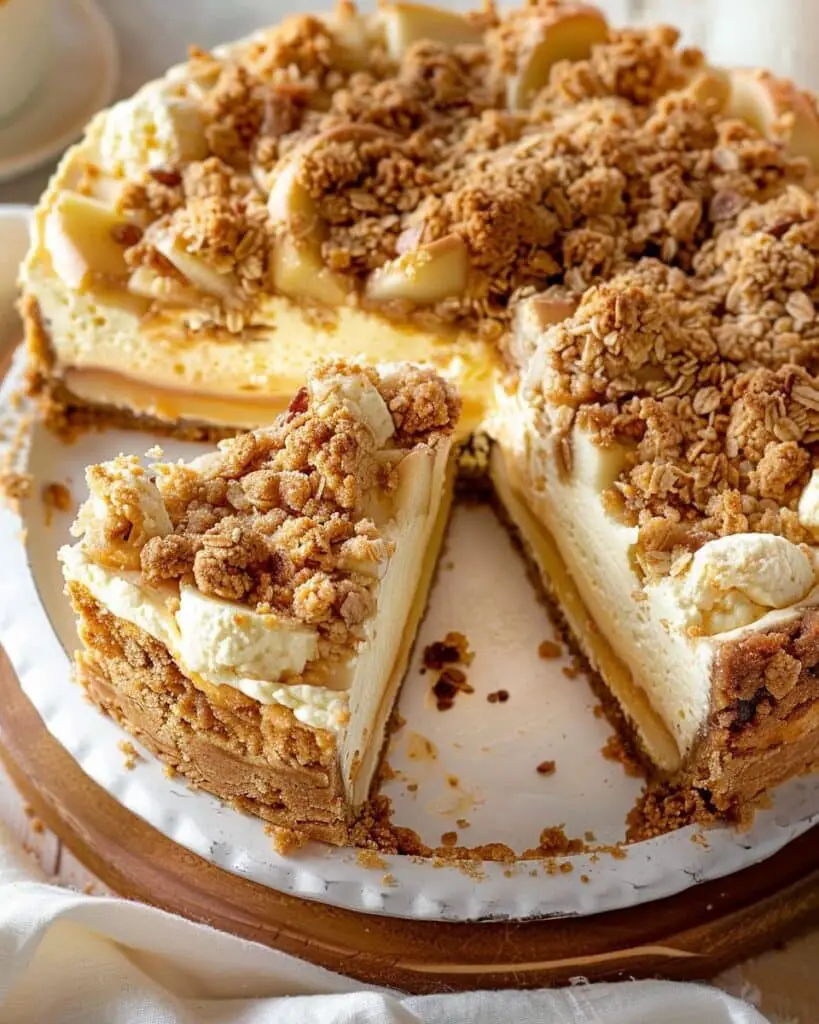 Apple Crumble Cheesecake