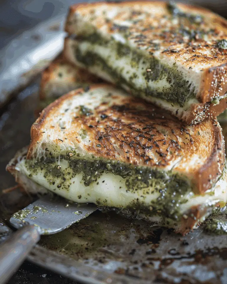 Best Pesto Grilled Cheese