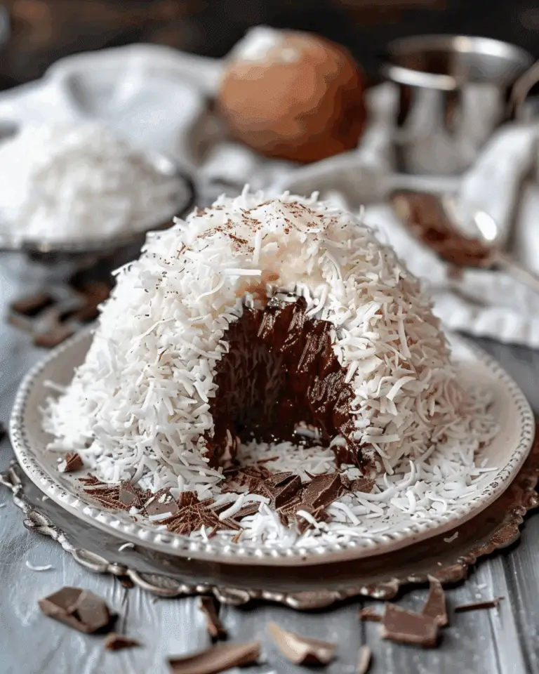 Coconut Dome with Chocolate