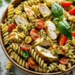 Easy Chicken Pesto Pasta Salad