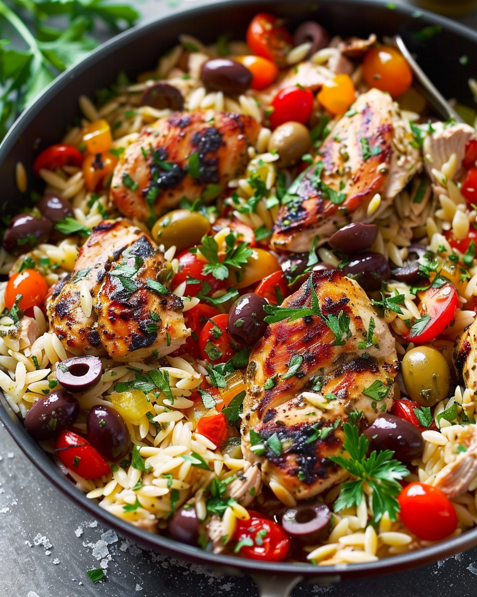 Greek Chicken Orzo