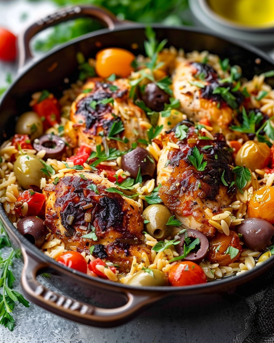 Greek Chicken Orzo