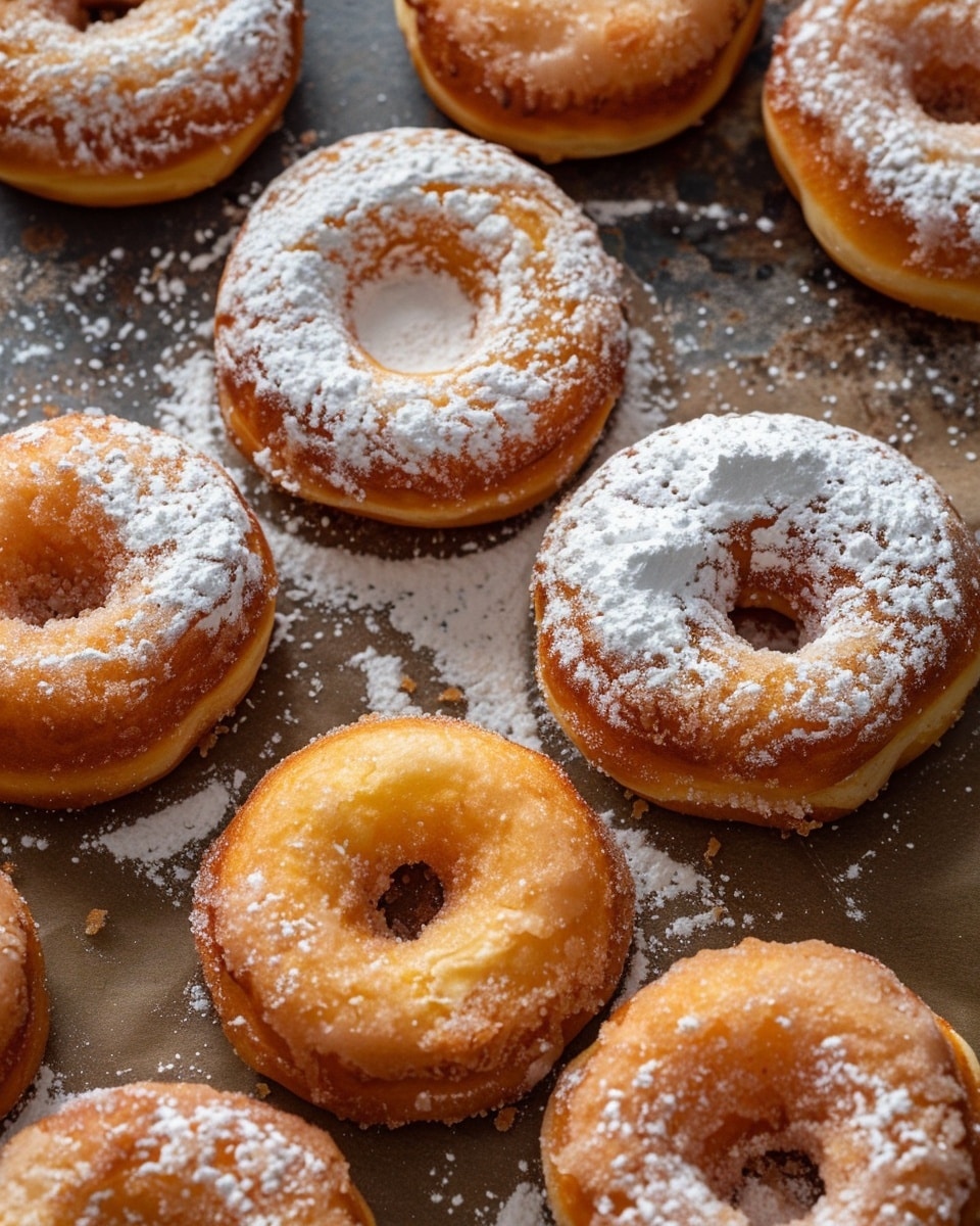 Vegan Apple Puff Pastry Doughnuts