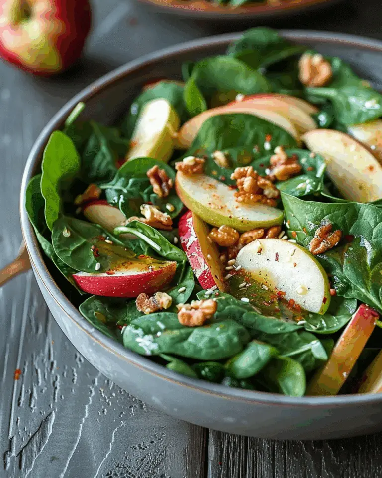 Nourishing Spinach and Apple Salad