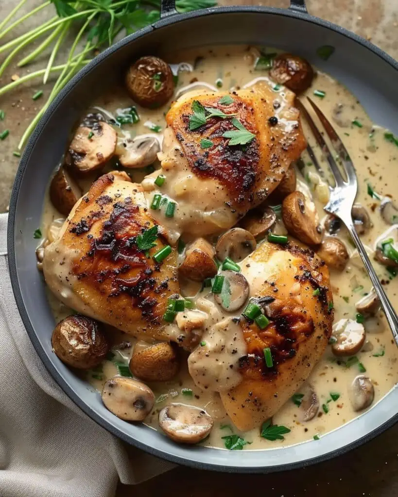 Chicken in White Wine Sauce