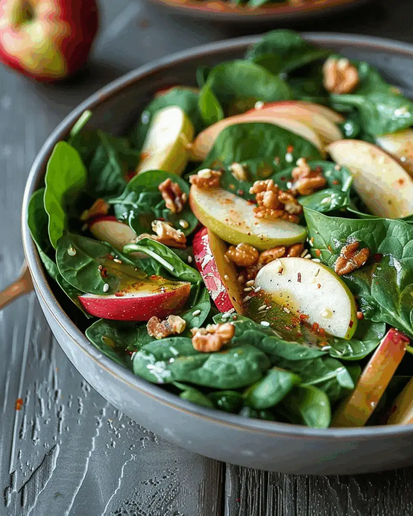 Nourishing Spinach and Apple Salad