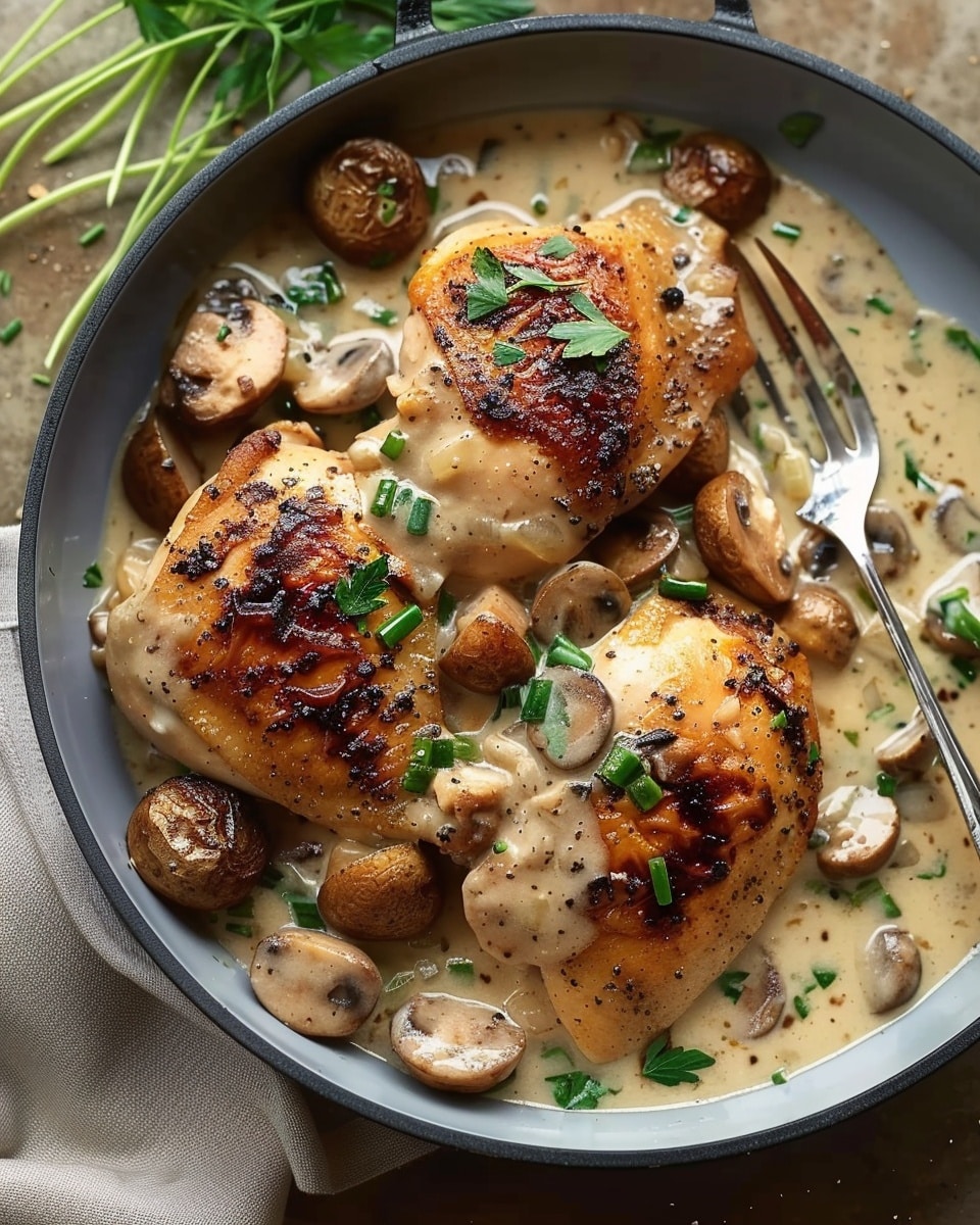 Chicken in White Wine Sauce