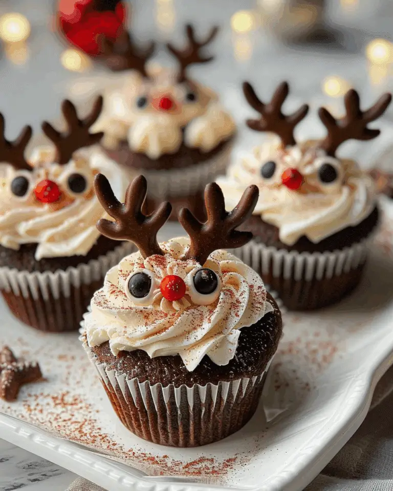 Easy Reindeer Cupcakes