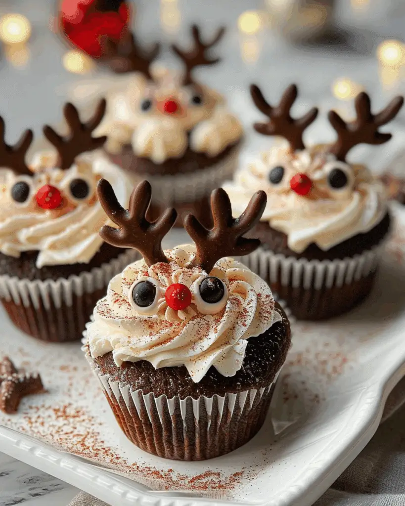 Easy Reindeer Cupcakes