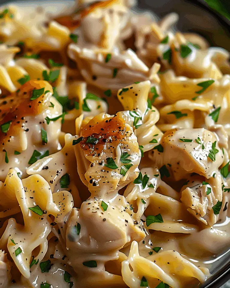 Comforting Chicken & Noodles Crock Pot