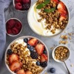 Easy Yogurt Granola Bowls