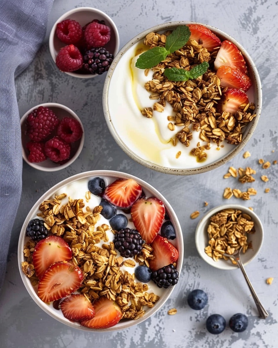 Easy Yogurt Granola Bowls