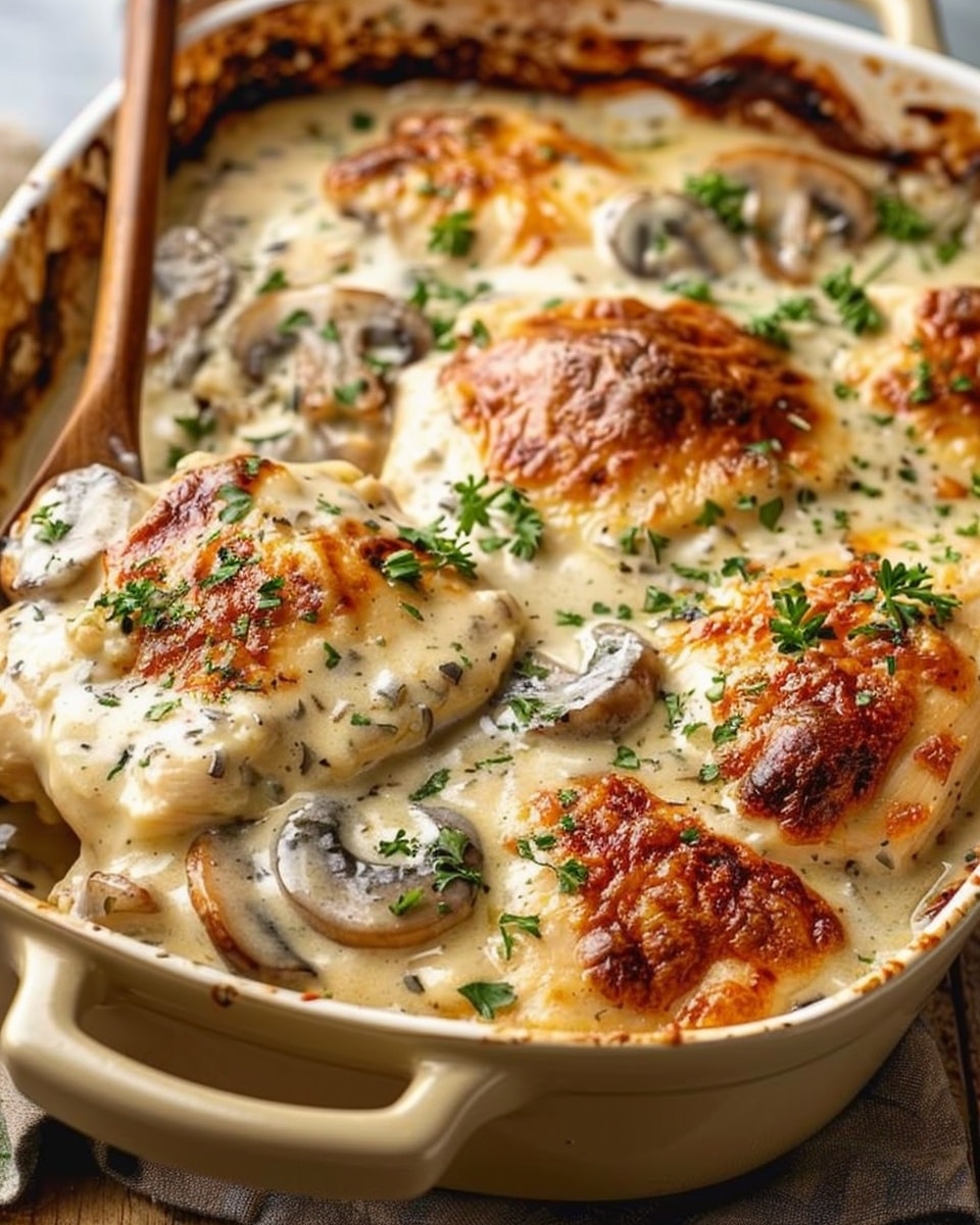Creamy Chicken and Mushroom Bake