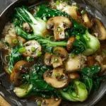 Garlic Mushroom Bok Choy Stir-Fry