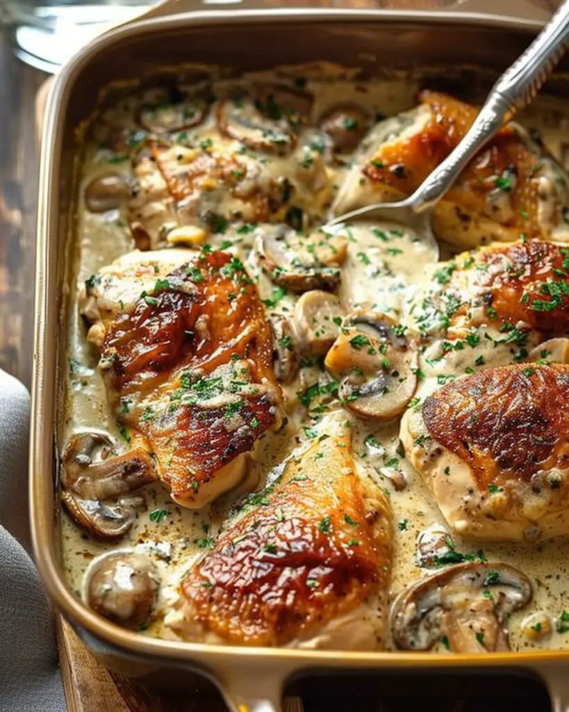 Creamy Chicken and Mushroom Bake