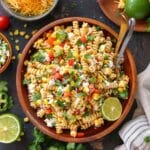 Mexican street corn pasta salad