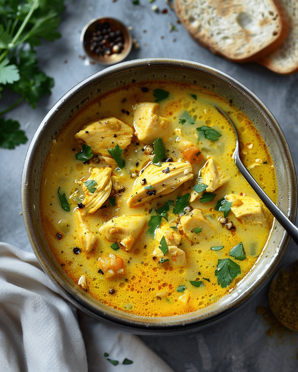 Anti-Inflammatory Turmeric Chicken Soup