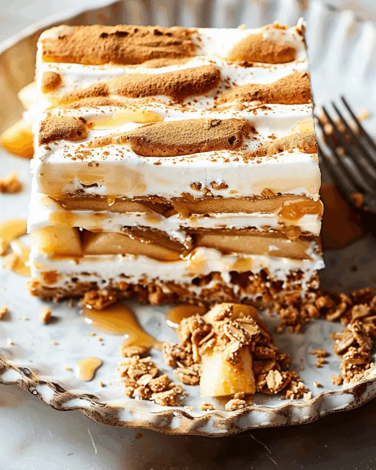 Gingersnap Apple Icebox Cake