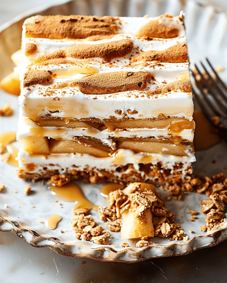 Gingersnap Apple Icebox Cake