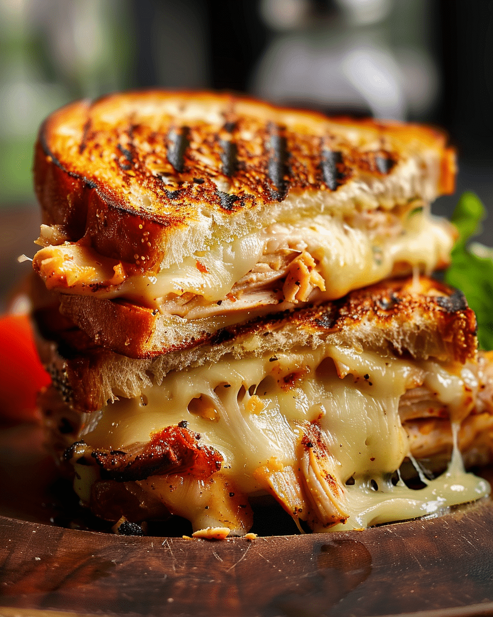 Grilled Chicken Three-Cheese Sandwich