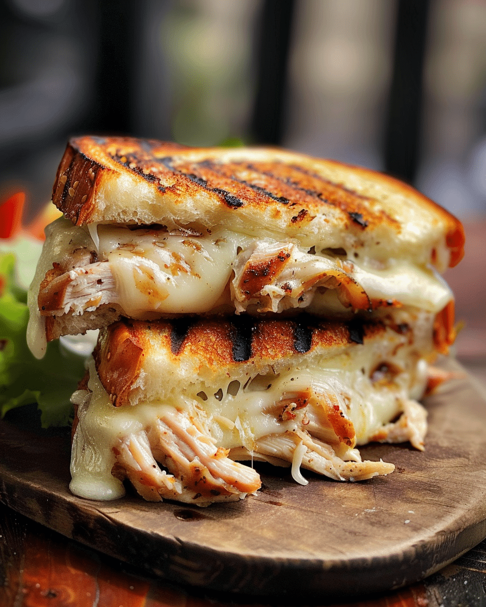 Grilled Chicken Three-Cheese Sandwich