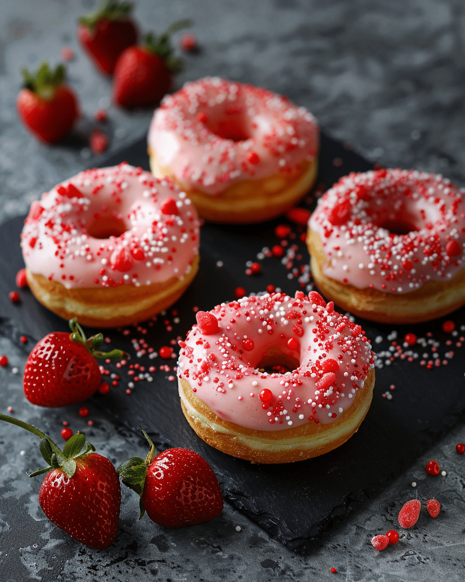 Strawberry Cheesecake Donuts