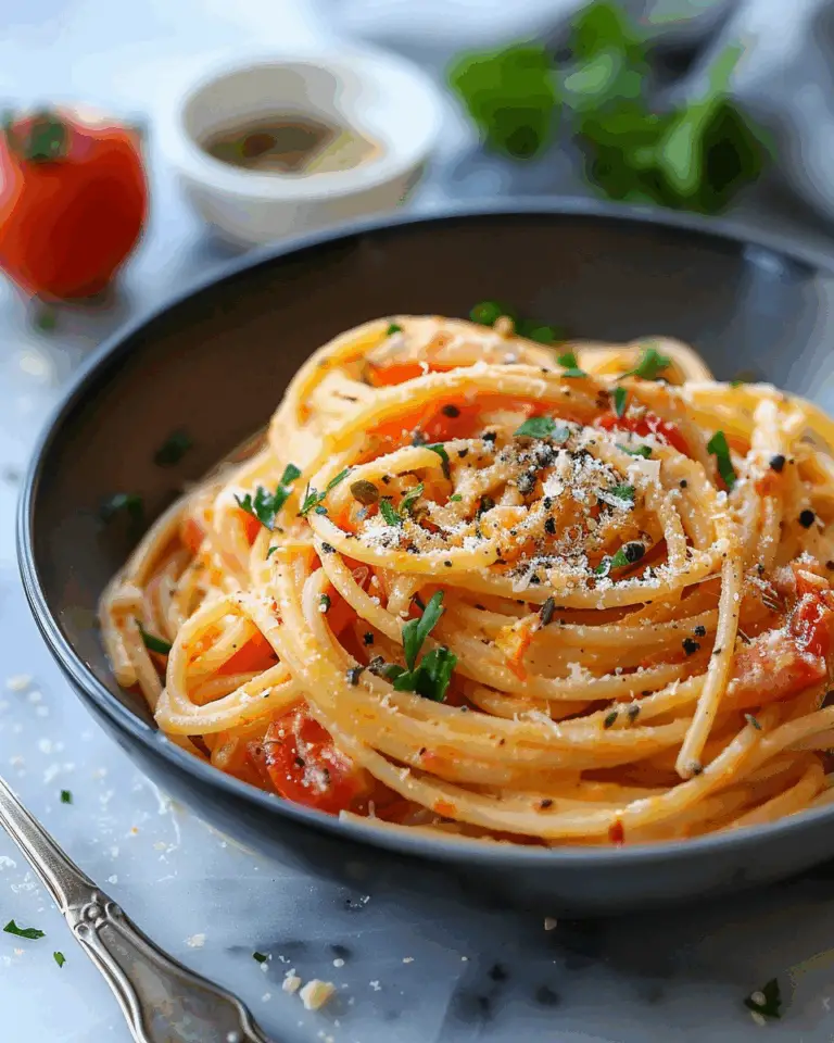 Creamy Tomato Garlic Pasta