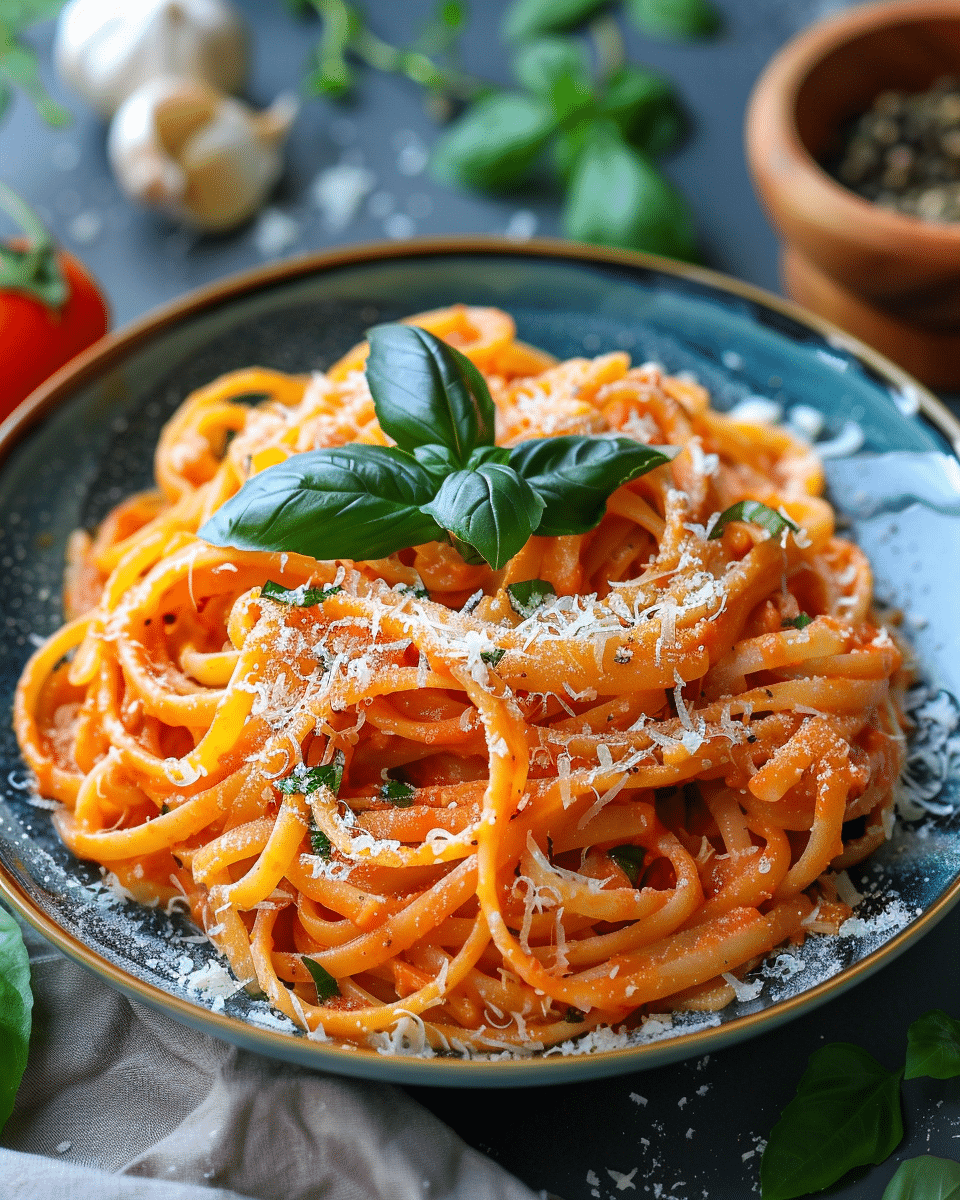 Creamy Tomato Garlic Pasta