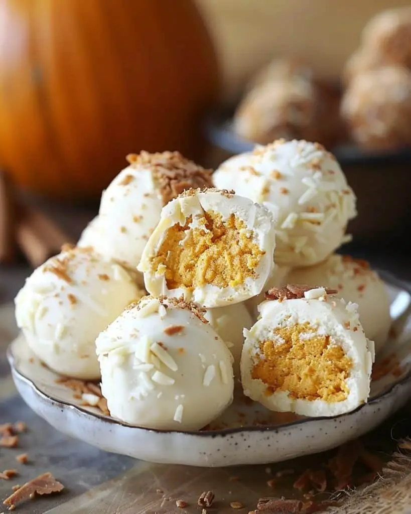 No Bake Pumpkin Cheesecake Balls
