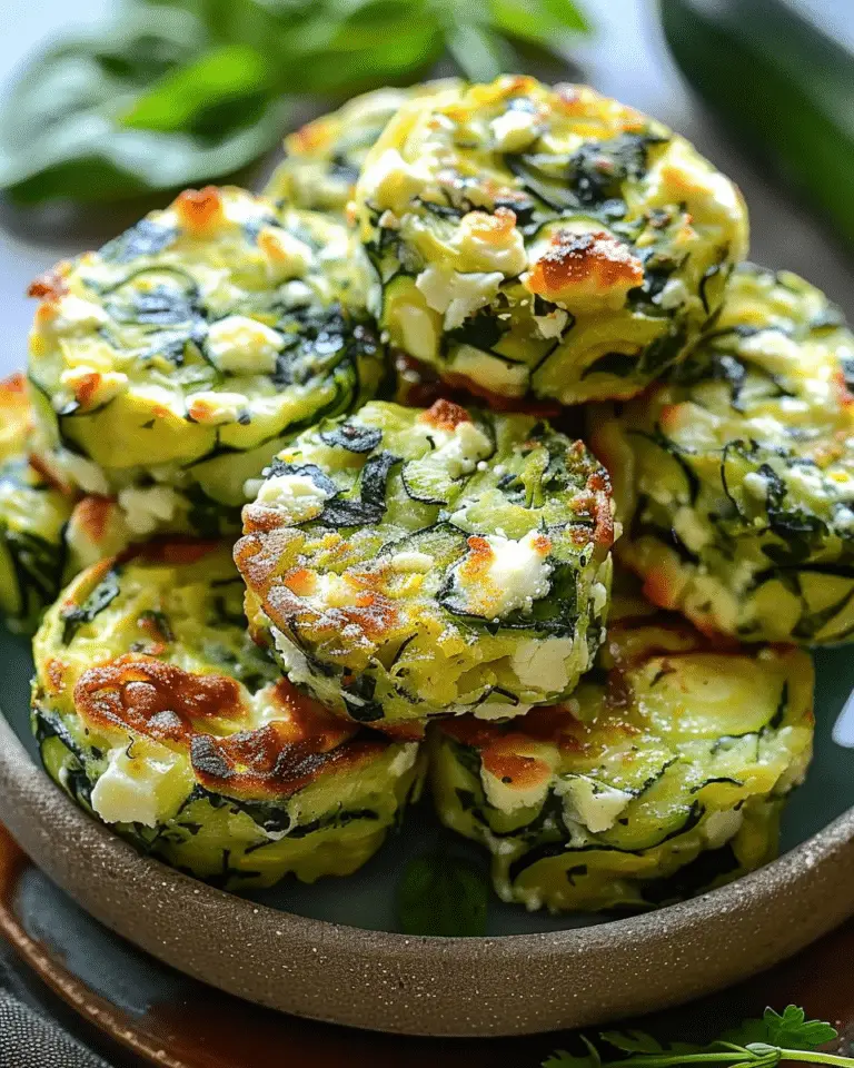 Spinach Zucchini Feta Bites