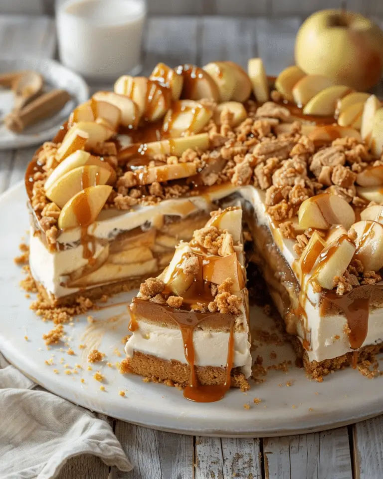 Salted Caramel Apple Pie Cheesecake