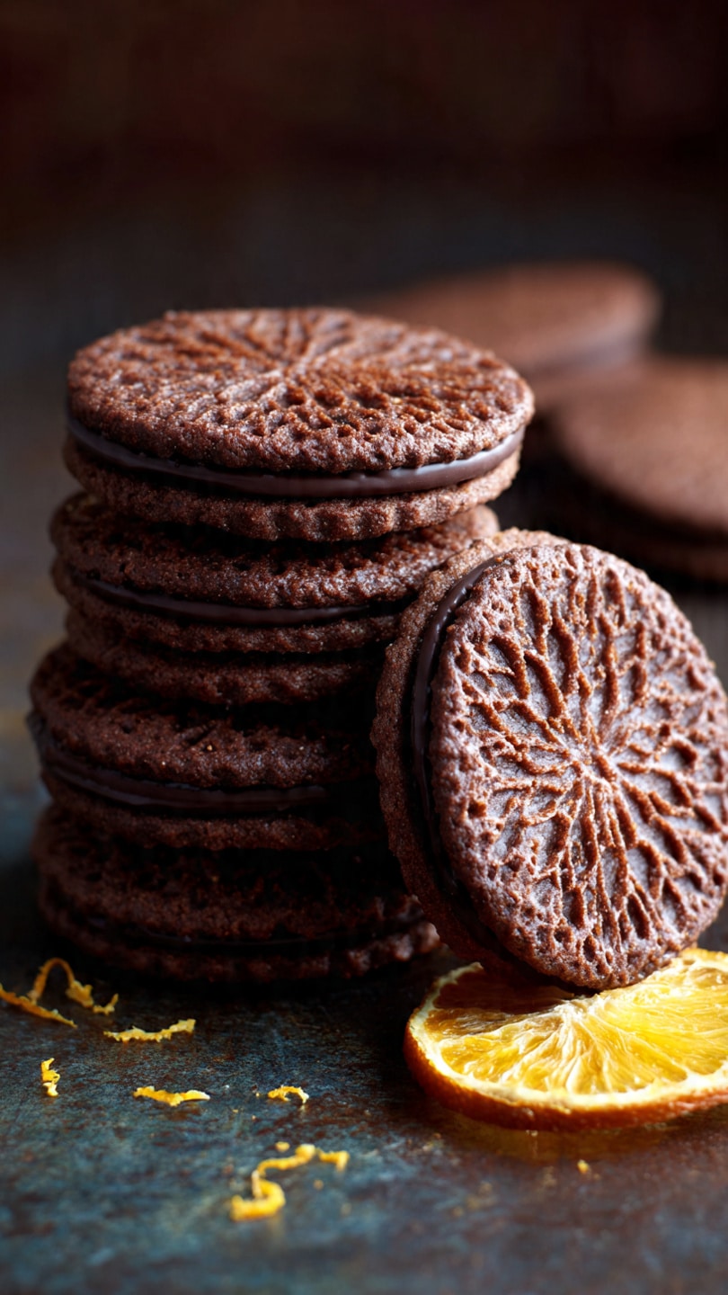 Chocolate Orange Sandwich Cookies