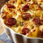 Cheesy Ranch Potatoes and Smoked Sausage