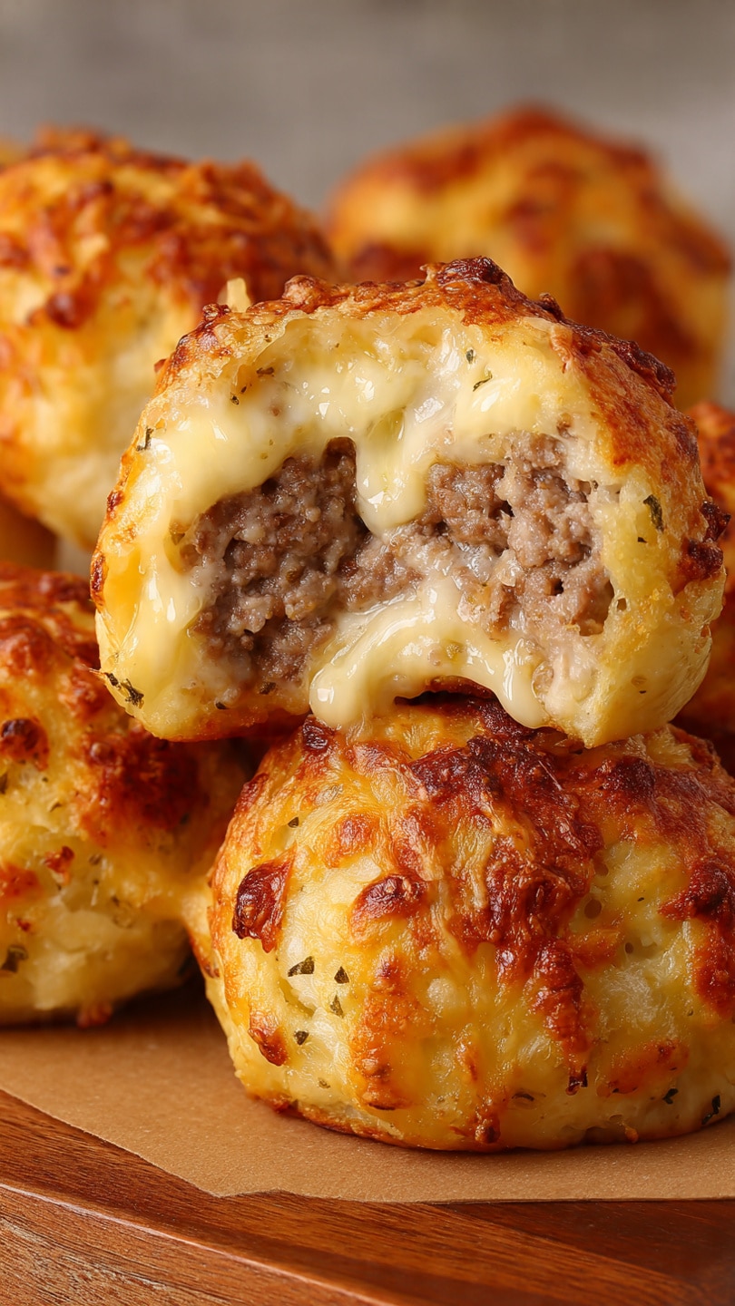 Garlic Parmesan Cheeseburger Apetizzer