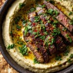 Homemade Hummus & Steak