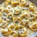 Beef & Parmesan Tortellini in Creamy Sauce
