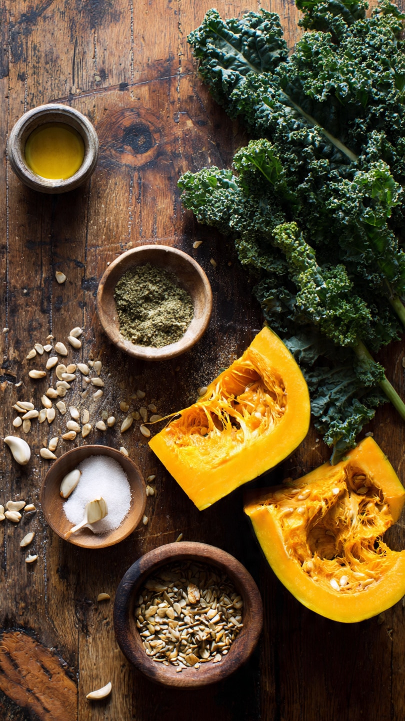 Maple-Roasted Squash & Kale Salad