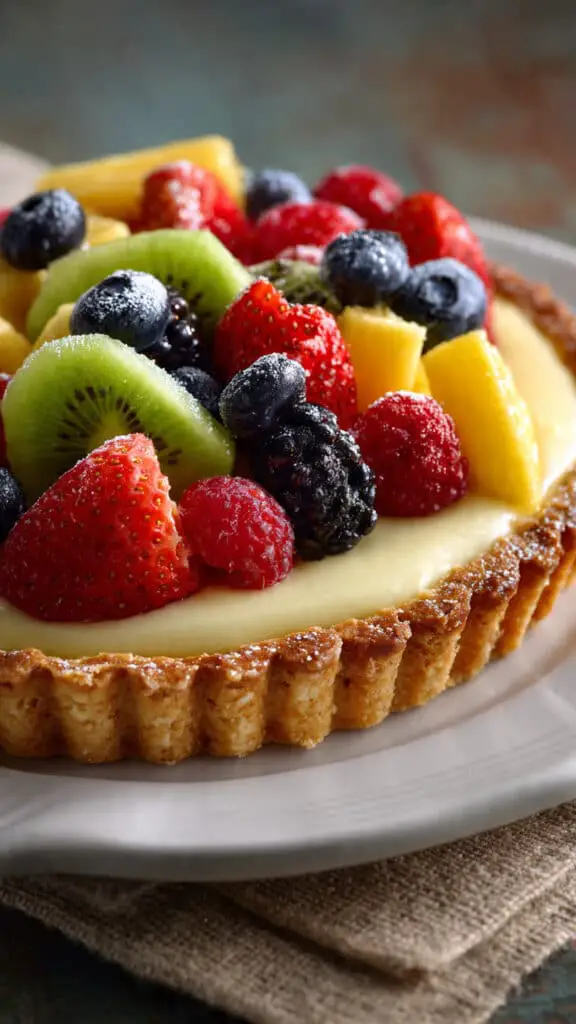 Coconut Cream Fruit Tart