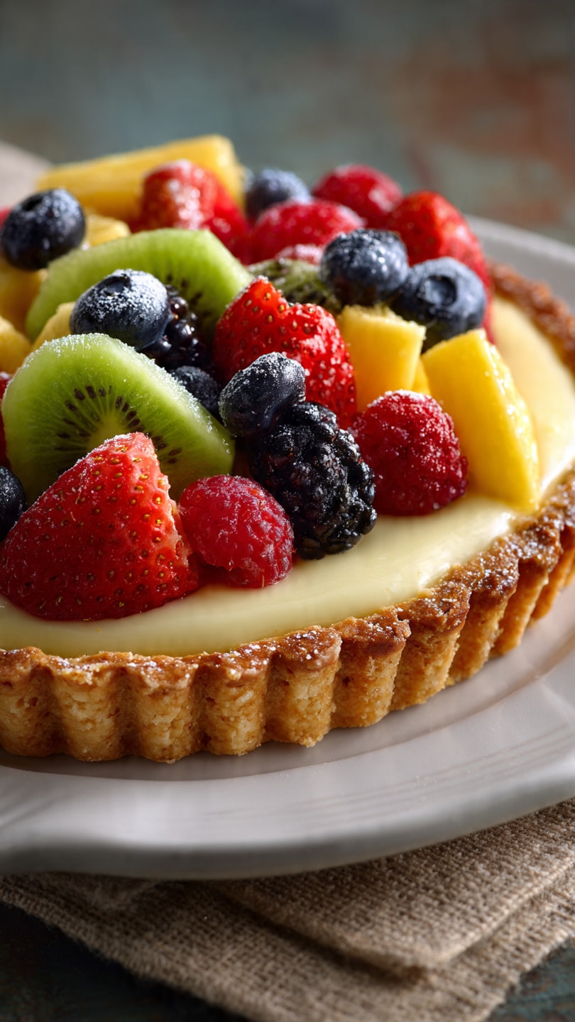 Coconut Cream Fruit Tart