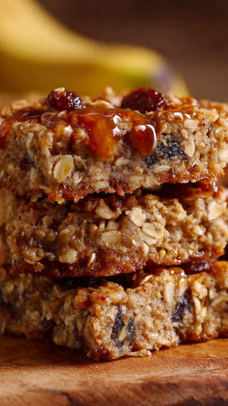 Energizing Banana Oatmeal Bars