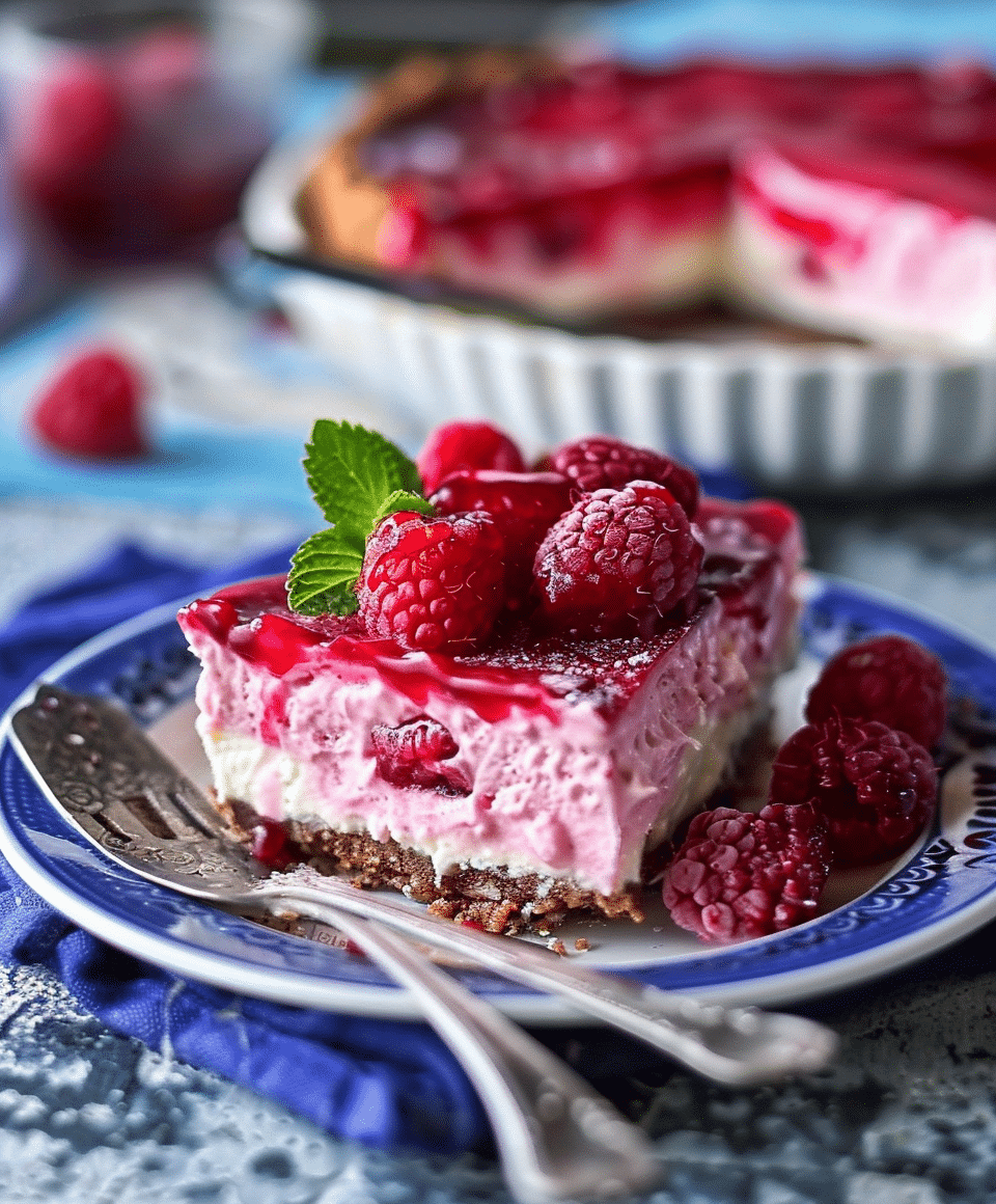 Raspberry Cheesecake (No Bake) 5 Raspberry Cheesecake (No Bake)