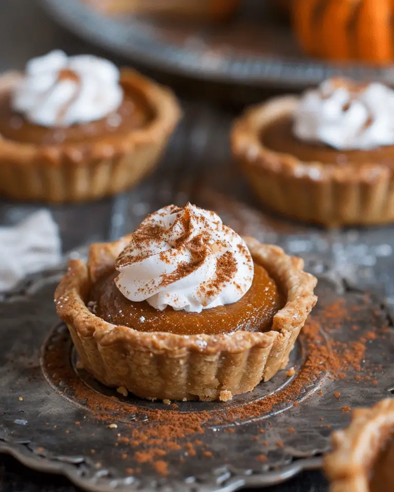 Mini Vegan Pumpkin Pies