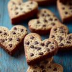 Heart-Shaped Chocolate Chip Cookies