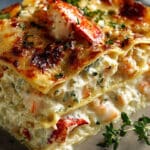 Seafood Lasagna with Lobster and Shrimp Delight