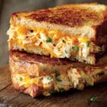 Creamy Cheddar Crab Melt Sandwich