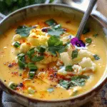 Thai Coconut Curried Cauliflower Soup